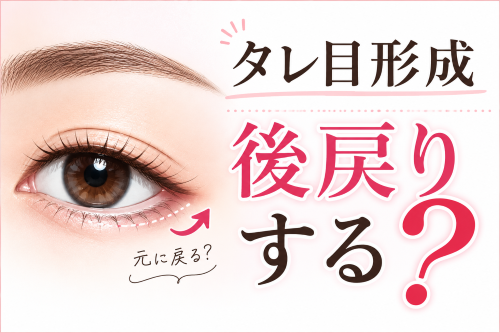 タレ目形成は後戻りする？