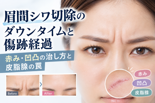 眉間しわ切除ダウンタイム