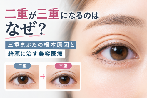 二重が三重になるのはなぜ
